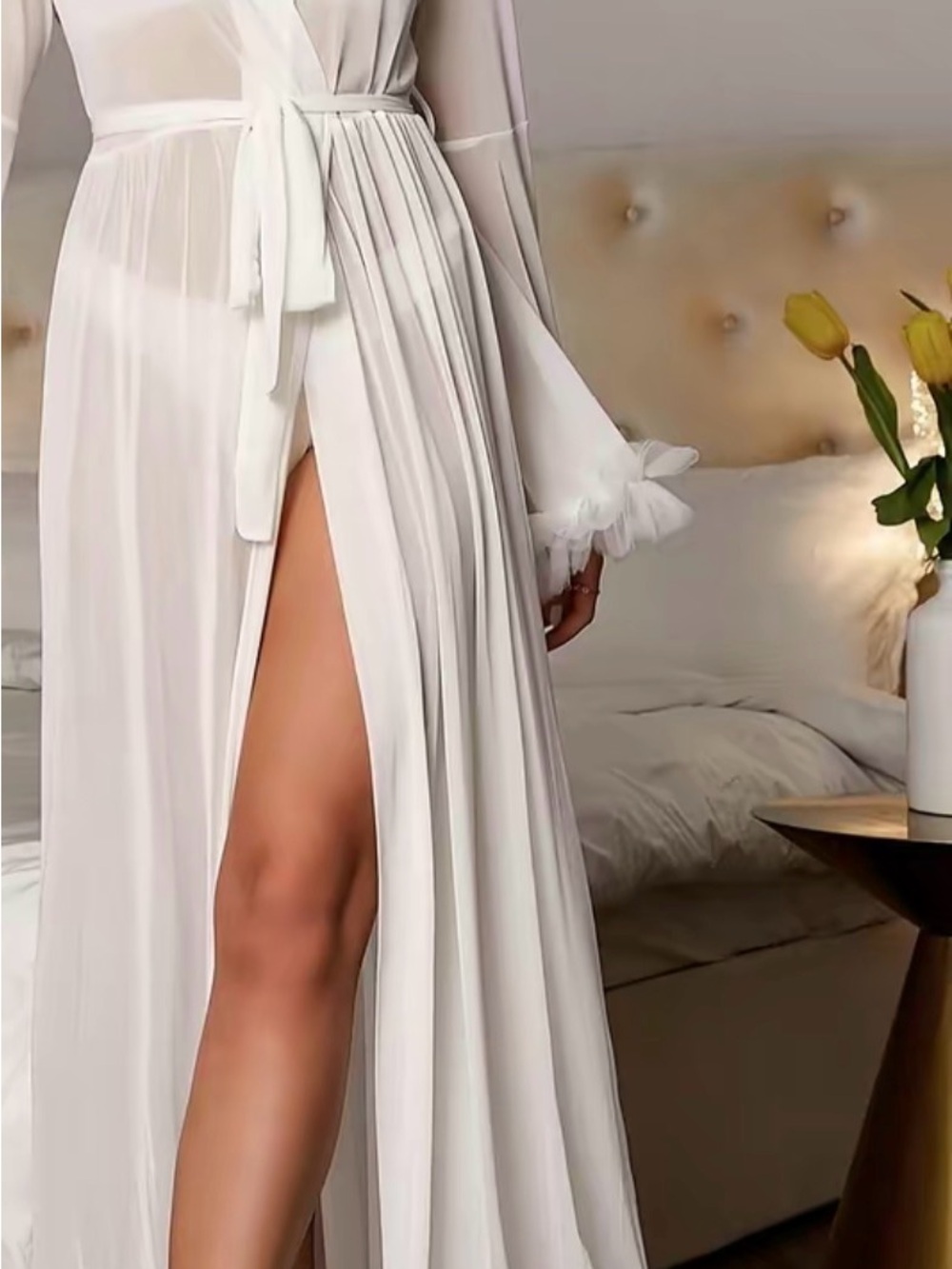 Sheer White Robe - Picture 5 of 5
